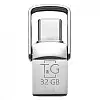 Флешка T&G 2&1USB/Type C 32Гб Метал 104 USB Flash Drive Сталь