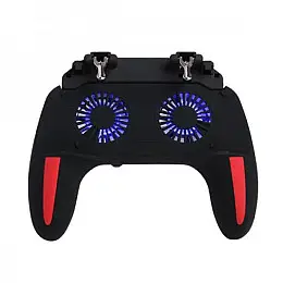 Беспроводной геймпад триггер для смартфонов Wuw H10 Dual Fan 2500mAh Черно-красный (31458_2906782)