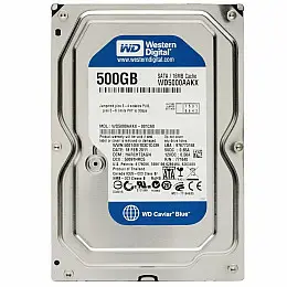 Жорсткий диск Western Digital Blue 500GB 7200rpm 16MB 3.5 SATA III (WD5000AAKX) Відновлений
