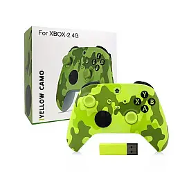 Бездротовий геймпад No Brand Xbox One S Wireless Controller Салатовий камуфляж (59211)