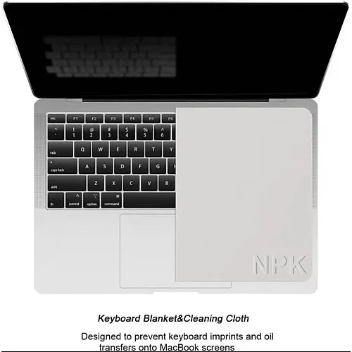 Захисна накладка Standart NPK для клавіатури ноутбука MacBook 13-14 дюймів 1 шт Бежевий