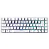 Бездротова ігрова клавіатура з підсвіткою 2E KG360 RGB 68key WL White