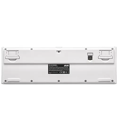 Бездротова ігрова клавіатура з підсвіткою 2E KG360 RGB 68key WL White