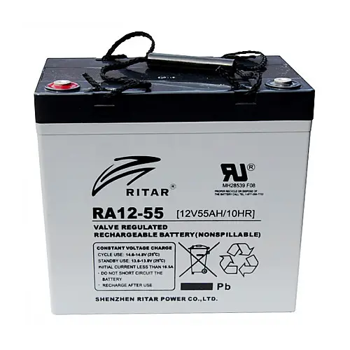 Акумуляторна батарея Ritar RA12-55 12 В 55 A AGM для ІБП