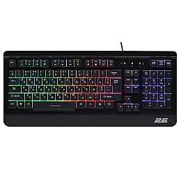 Провідна геймерська клавіатура 2E Gaming KG320 USB-A EN/UA/RU LED Чорний