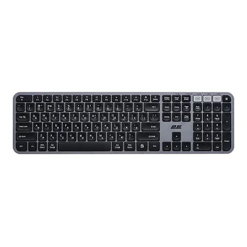 Бездротова клавіатура 2E KS240 WL/BT EN/UK iz15810