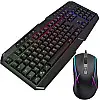 Комплект клавіатура і миша UKC 9541 з RGB підсвіткою USB Black