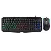 Комплект клавіатура і миша UKC 9541 з RGB підсвіткою USB Black