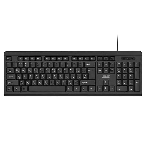 Проводная клавиатура 2E KS108 USB-A EN/UK черный