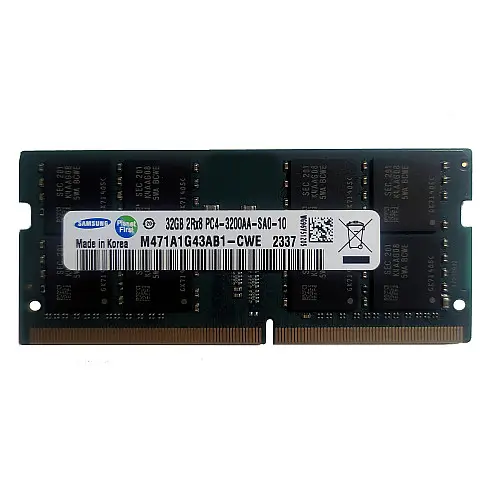 Пам'ять для ноутбука Samsung 32 ГБ SO-DIMM DDR4 3200 МГц (M471A4G43AB1-CWE)