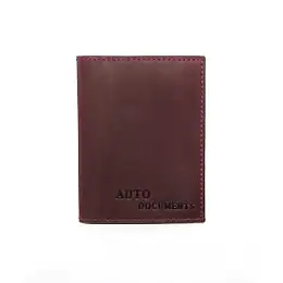 Обложка для автодокументов DNK Leather DNK Auto H col.L Бордовый