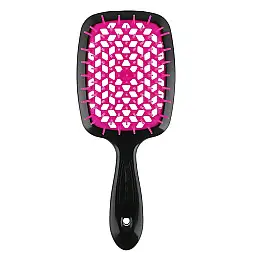 Щетка для волос черная с фуксией Superbrush Janeke