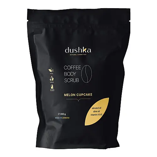 Кавовий скраб для тіла Dushka Динний капкейк New 200 г