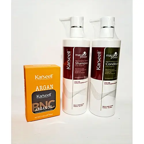 Набор по уходу за волосами Karseell Original Шампунь кондиционер масло для волос Argan BNC