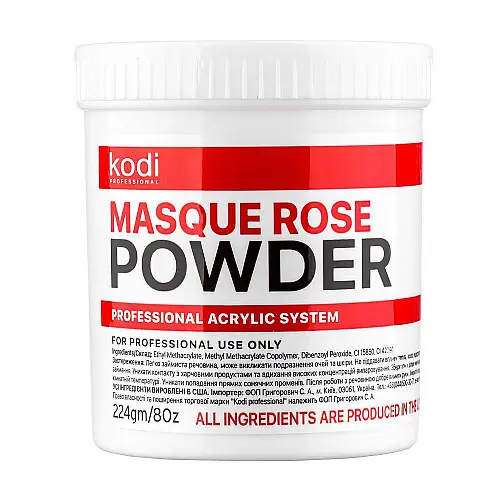 Акриловая матированная пудра Kodi Professional Masque Rose Powder 224 г Розовый (00-00062076)