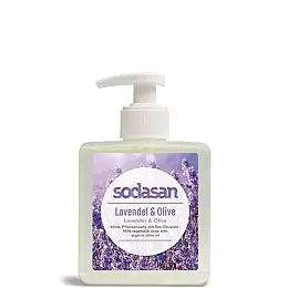 Жидкое органическое мыло Sodasan Lavender-Olive успокаивающее с лавандовым и оливковым маслами 300 мл