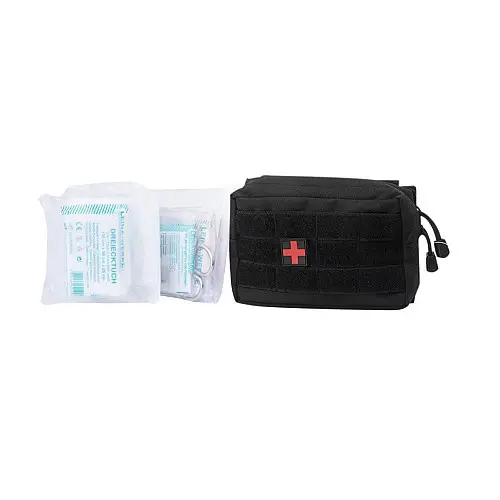 Аптечка-набор первой помощи Mil-Tec 25 элементов First Aid Set Black (16025302)