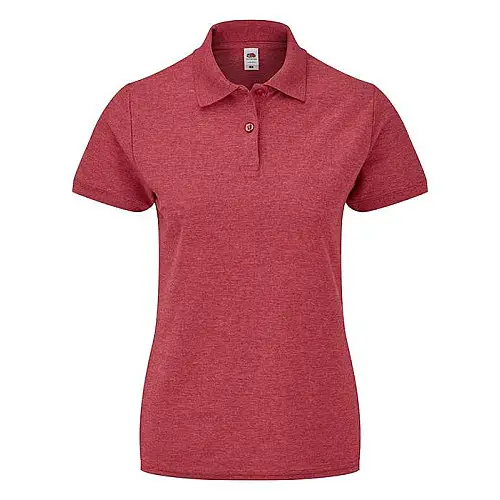 Поло Fruit of the loom 65/35 Polo Lady-Fit S Червоний (63-212-0)