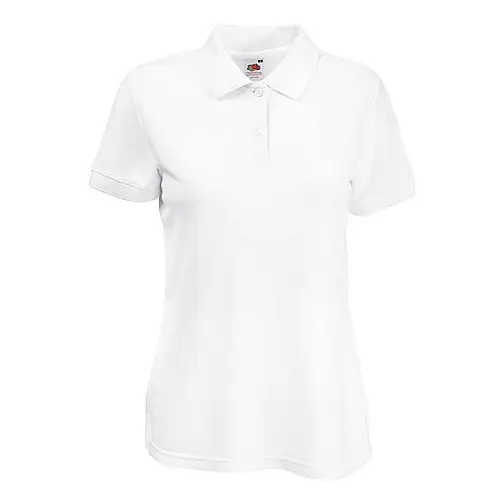 Поло Fruit of the loom 65/35 Polo Lady-Fit XS Білий (63-212-0)