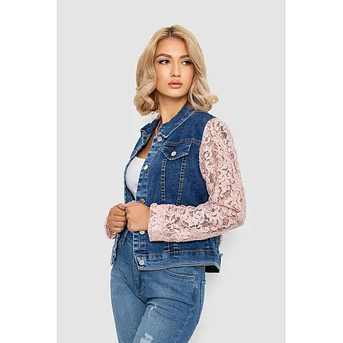 Джинсовая женская куртка AGER 29 Сине-розовый (247R9799-1)