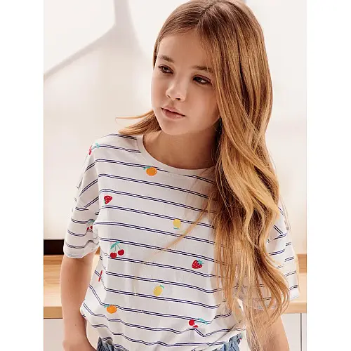 Футболка No brand 066000-W 140 см Білий (92788210)
