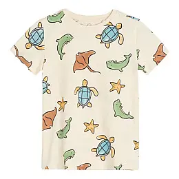 Футболка No brand 52202-BG 134 см Бежевий (93038261)