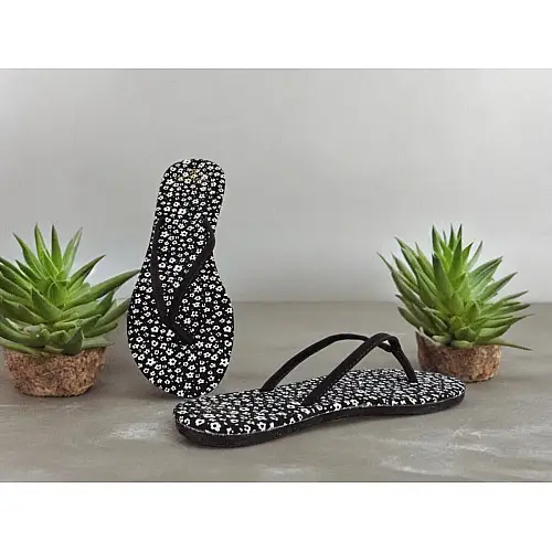 В'єтнамки No brand 492699-BK 39 Чорно-білий (3348293)