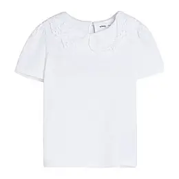 Блуза No brand 782000-W 128 см Білий (93808632)