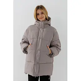 Куртка для дівчинки No Brand HL-197 128 см Сірий (2000990600547)