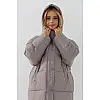 Куртка для дівчинки No Brand HL-197 128 см Сірий (2000990600547)