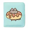 Кошелек 2Life Pusheen cat Кот в пончике 11х10 см Мятный v-12255