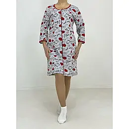 Халат женский на молнии Triko Love 48-50 Разноцветный (80024090-2)