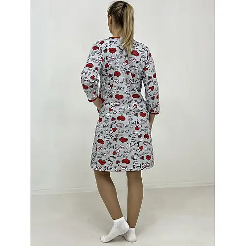 Халат женский на молнии Triko Love 60-62 Разноцветный (80024090-5)