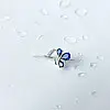 Серебряная брошка SilverBreeze с сапфиром nano 1.77ct (2140870)