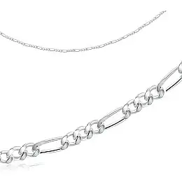 Цепочка Фігаро Maxi Silver 7995