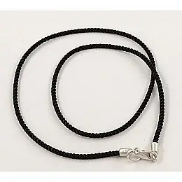 Шовковий шнурок на шию Maxi Silver 7143