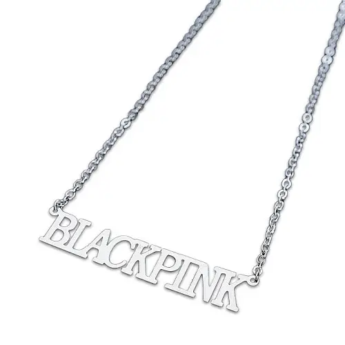 Кулон Блек Пинк Black Pink лого на цепочке (22929) Bioworld