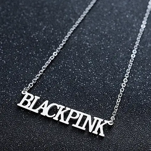 Кулон Блек Пинк Black Pink лого на цепочке (22929) Bioworld