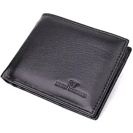 Мужський гаманець-зажим з натуральної шкіри ST Leather 22460 Чорний