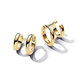 Сережки хупи No Brand подвійні 263280C00