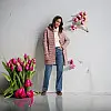 Женское пальто No brand 313939-P 40 Пудра (91896915)