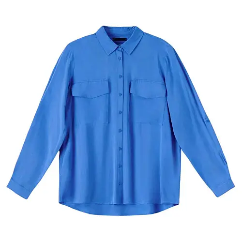 Рубашка No brand 114854-BU 40 Синій (91897440)