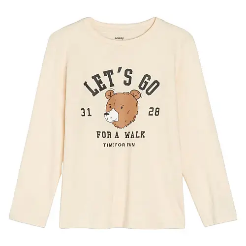 Детский лонгслив No brand 674709-BG 104 см Бежевый (92997765)
