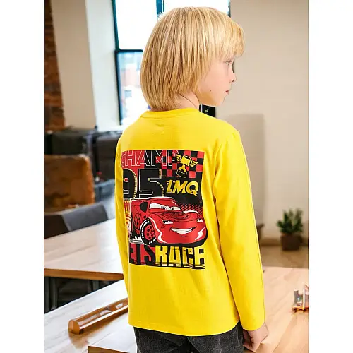 Детский лонгслив No brand 676300-Y 134 см Желтый (93037767)