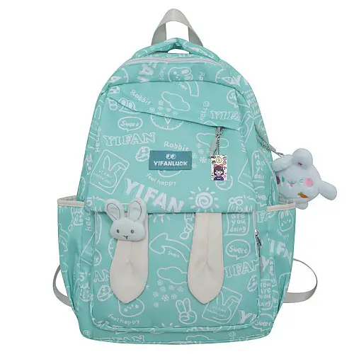 Рюкзак подростковый Lesko 230632 Зайка 20 л Blue