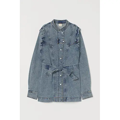 Куртка джинсовая H&M XS голубой 31038337760