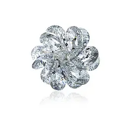 Брошь KOBI Anabel со Swarovski Белый Серый (7760-7249-56)