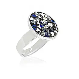 Безразмерное кольцо KOBI Remi с кристаллами Swarovski Регулируемый/Безразмерное (7470-0662-99-32)