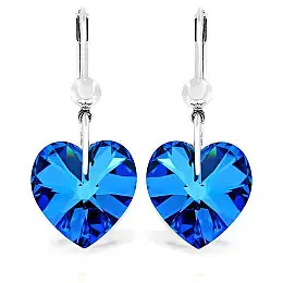 Серьги KOBI Heart со Swarovski 14 мм (7440-0954-46)
