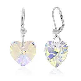 Серьги KOBI Heart со Swarovski 14 мм (7440-0954-16)